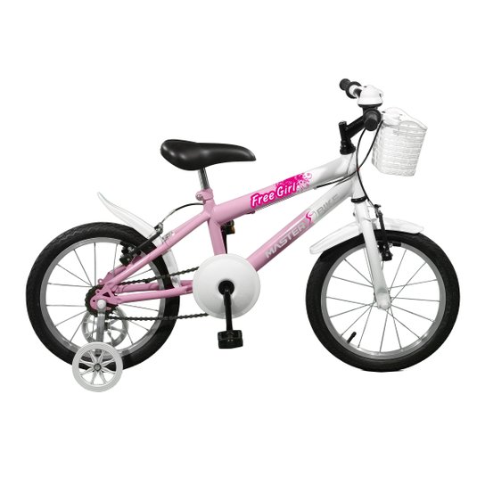 Bicicleta Aro 16 Free Girl Master Bike - Rosa Claro