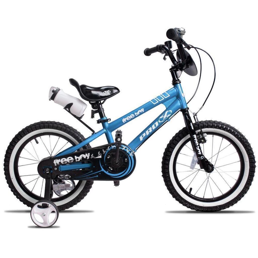 Bicicleta Aro 16 Freeboy Pro-X Infantil com Rodinha Squeeze e Buzina Meninos