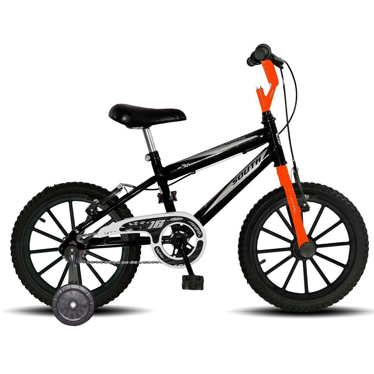 Bicicleta South Bike Ferinha Vb Aro 16 Rígida 1 Marcha - Laranja/preto