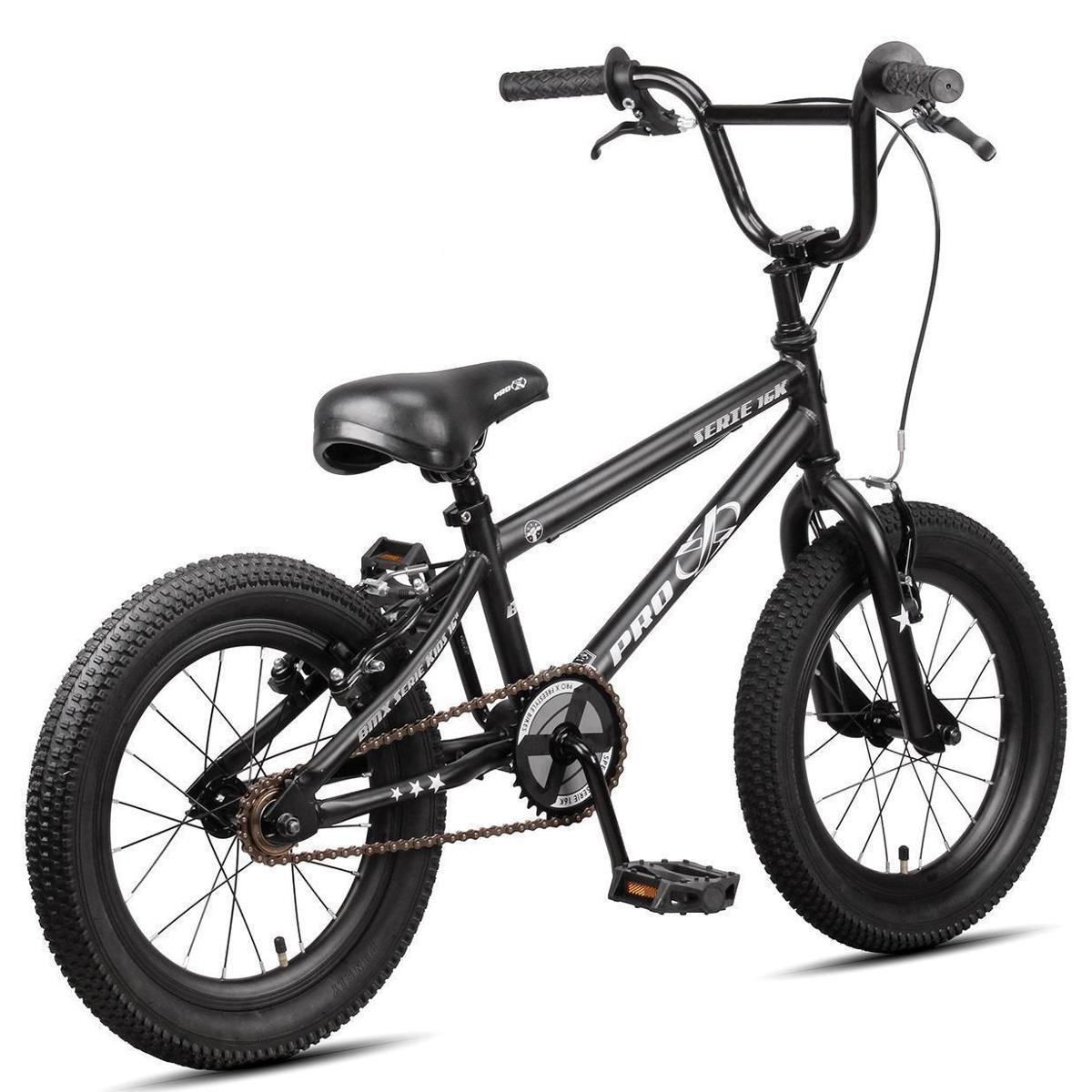 BMXバイク 16インチ ブラック Bicicleta Aro 16 Pro-X BMX Série 16K Infantil Aro Aero Freio V