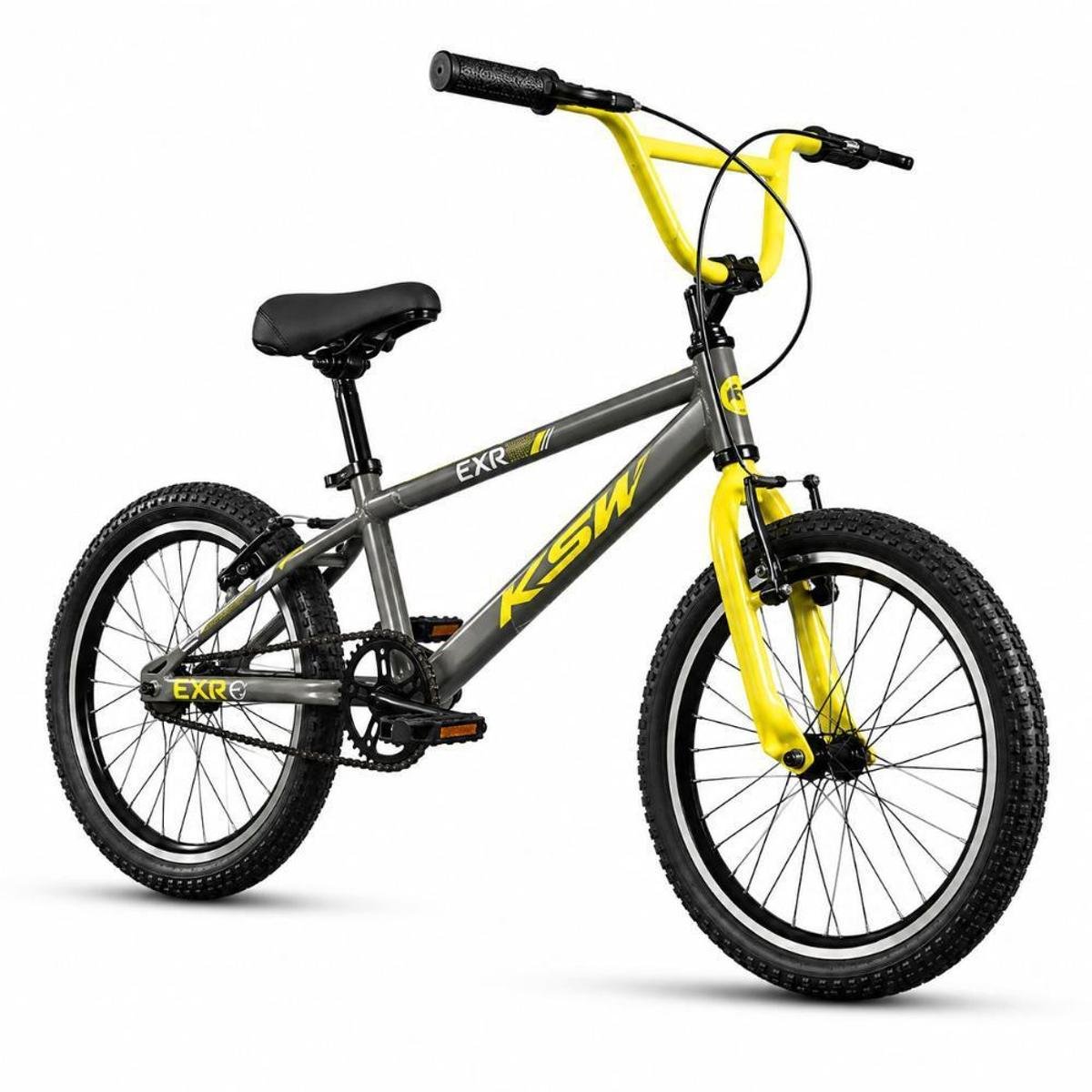 Bicicleta Aro 20 BMX Infantil KSW ERX Quadro em Alumínio - Cinza+