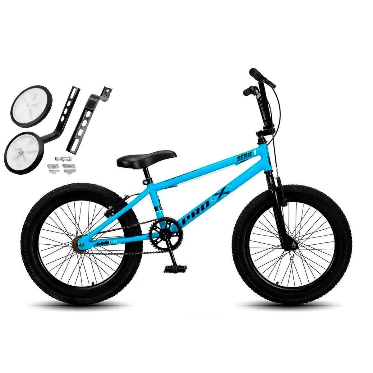 Bicicleta Pro X Bmx Aro 20 Rígida 1 Marcha - Azul/branco