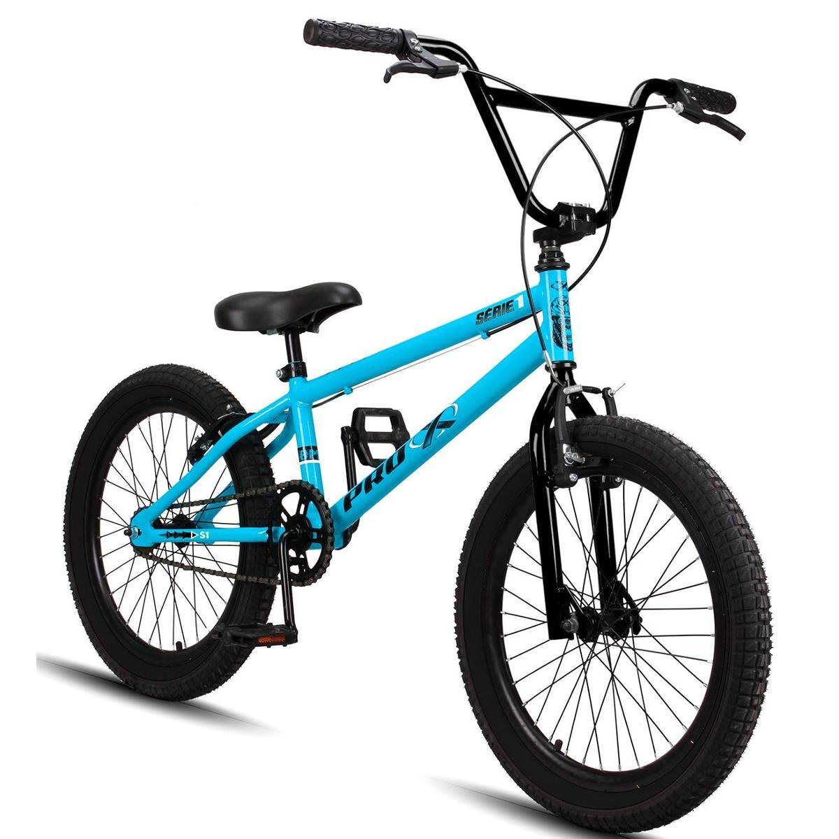 728ページ Bicicleta aro 20 BMX Pro-X Série 1 freio V-Brake aros Aero - Azul+