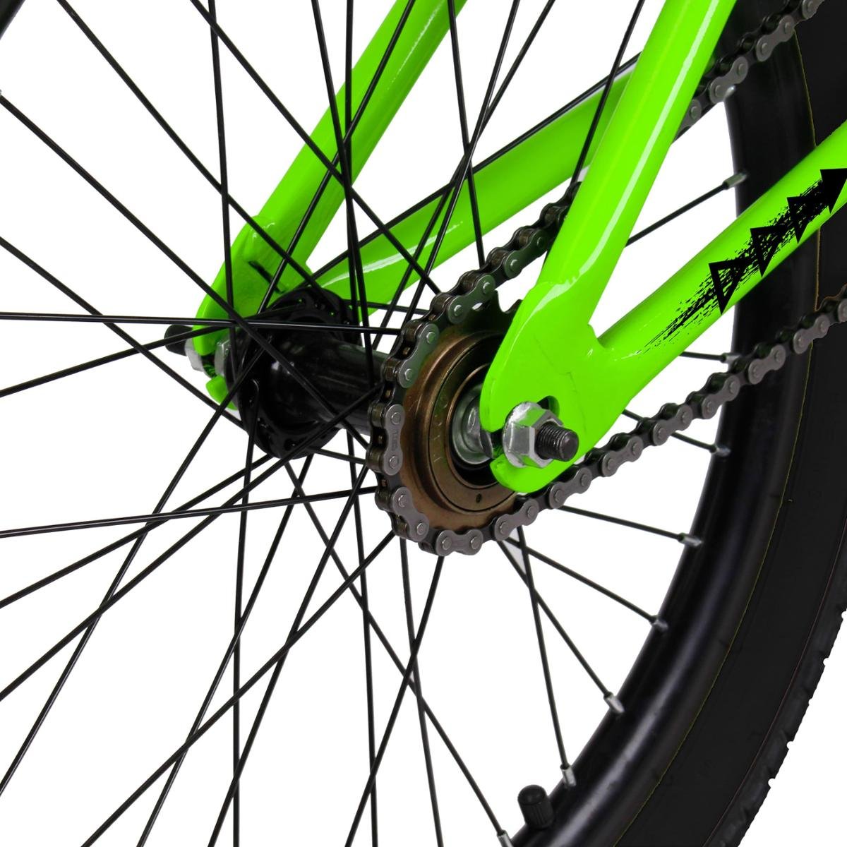 Bicicleta aro 20 BMX Pro-X Série 1 freio V-Brake aros Aero - Verde