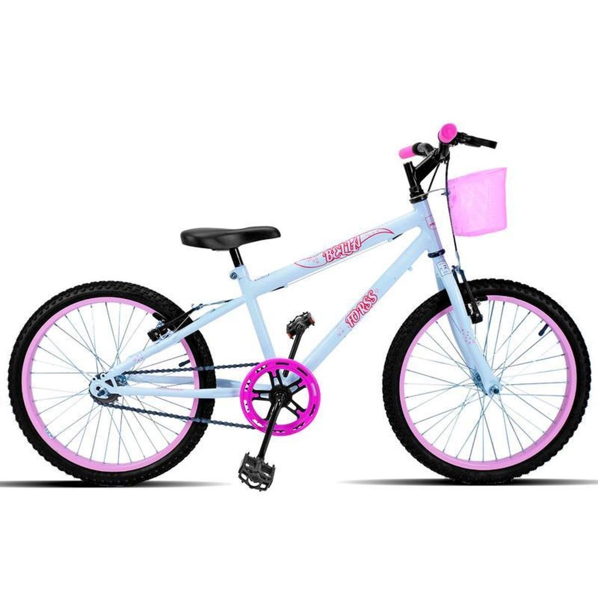 Bicicleta Aro 20 Forss Bella Com Cestinha Branco Menor preço em Bicicleta Aro 20 Forss Bella Com Cestinha Branco