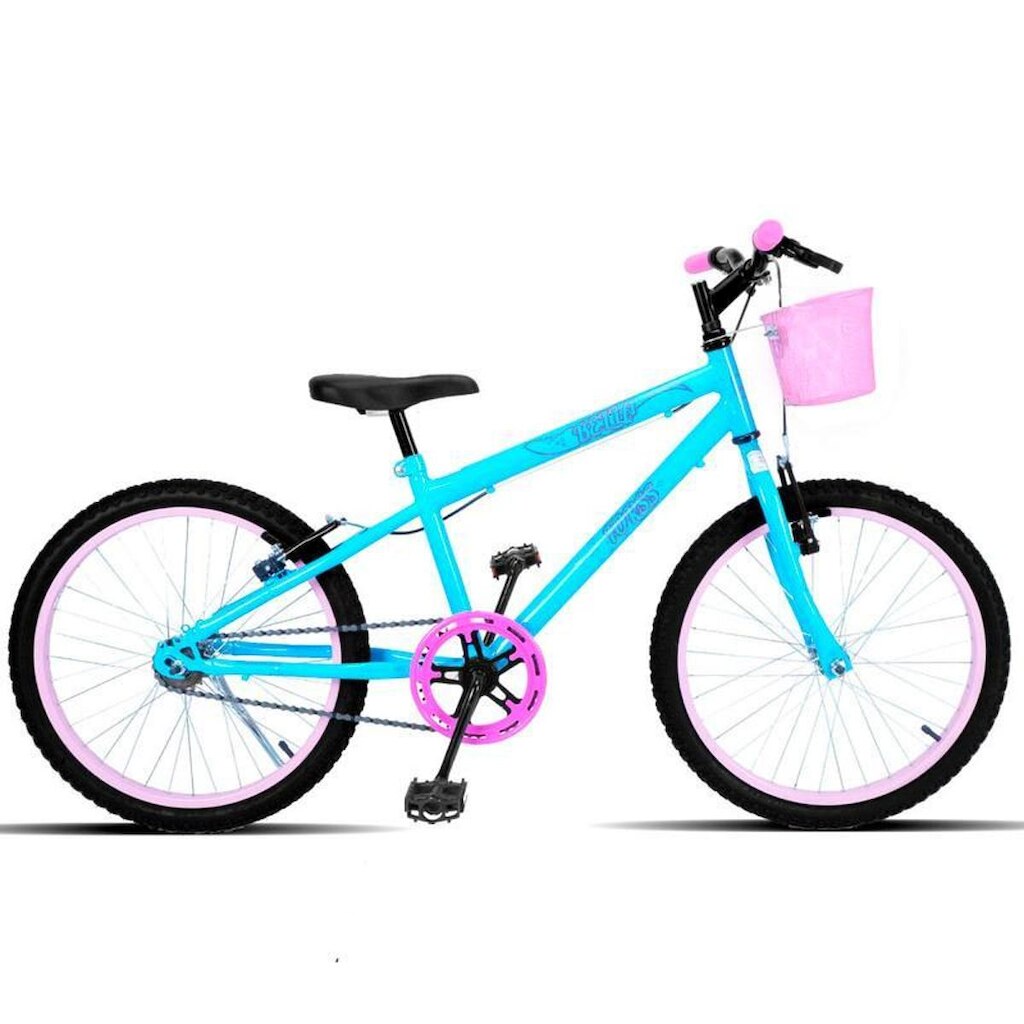 Bicicleta Aro 20 Forss Bella Com Cestinha Branco