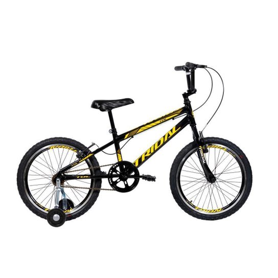 Bicicleta Aro 20 Infantil Bmx Cross Roda Lateral Tridal - Preto é ruim? Bicicleta Aro 20 Infantil Bmx Cross Roda Lateral Tridal - Preto é boa?