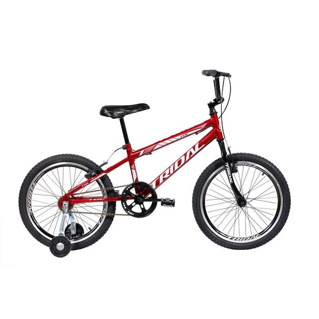 Bicicleta Aro 20 Infantil Bmx Cross Roda Lateral Tridal - Vermelho é boa?