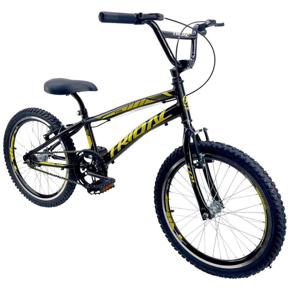 Bicicleta Aro 20 Infantil Bmx Cross Tridal Bike Preto Netshoes