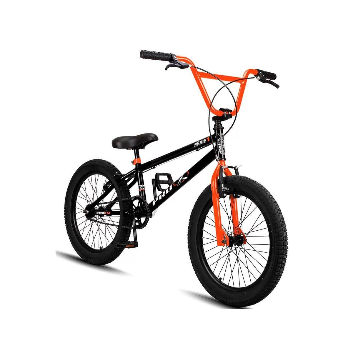 Bicicleta Aro 20 Infantil PRO X S1 FreeStyle V-Brake - Preto+