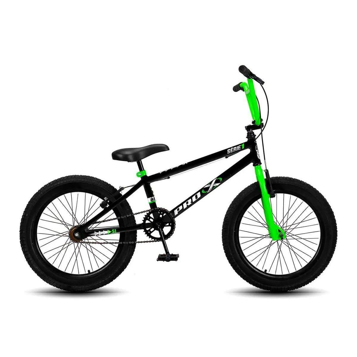 Bicicleta Aro 20 Infantil PRO X S1 FreeStyle V-Brake - Preto+