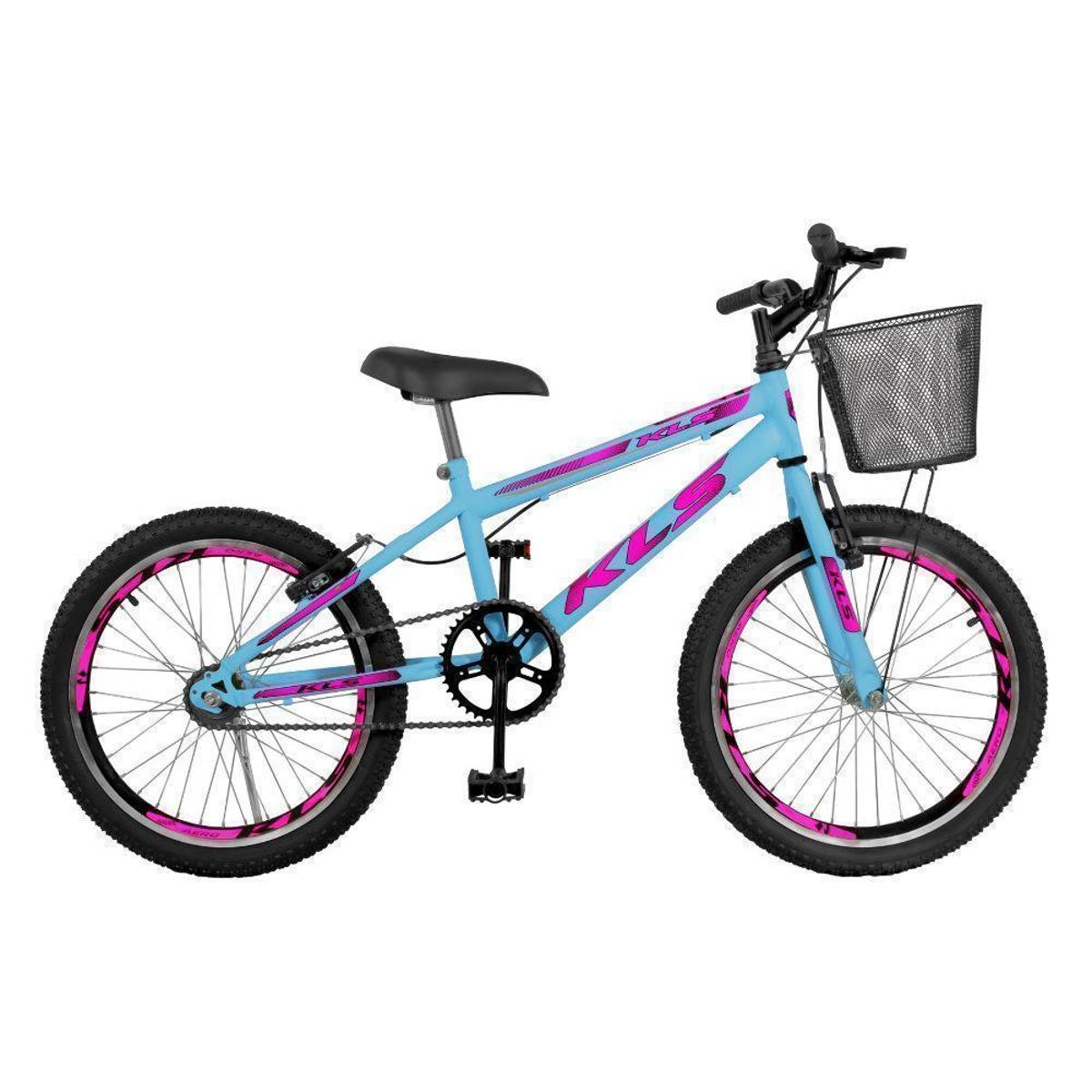 Bicicleta Kls Free Gold Vb Aro 20 Rígida 1 Marcha - Azul/rosa