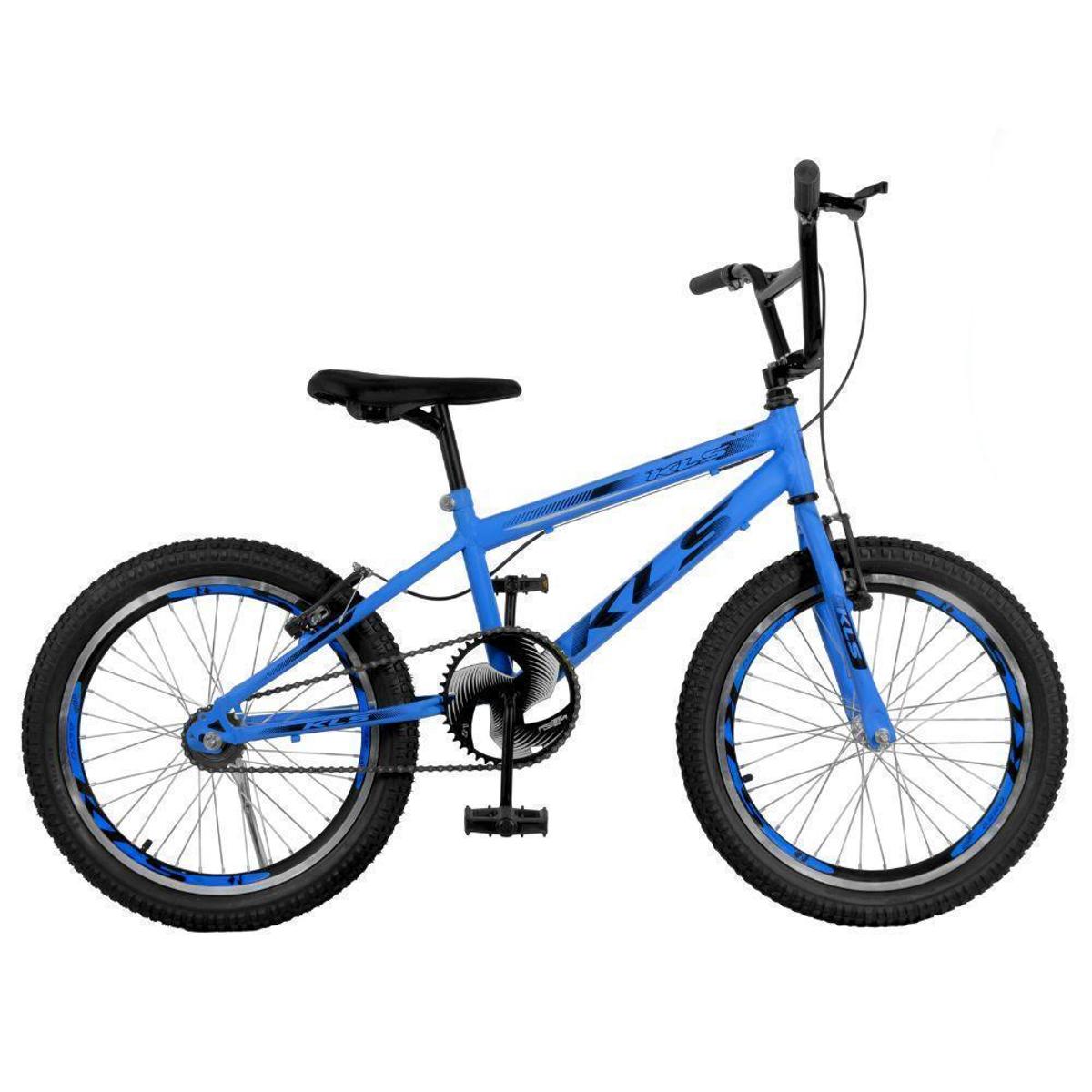 Bicicleta Kls Free Style Aro 20 Rígida 1 Marcha - Azul/preto