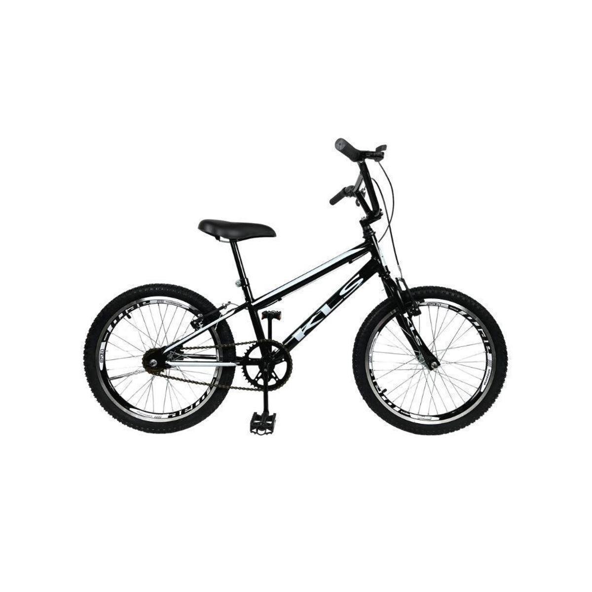 Bicicleta Kls Free Style Vb Aro 20 Rígida 1 Marcha - Preto/branco