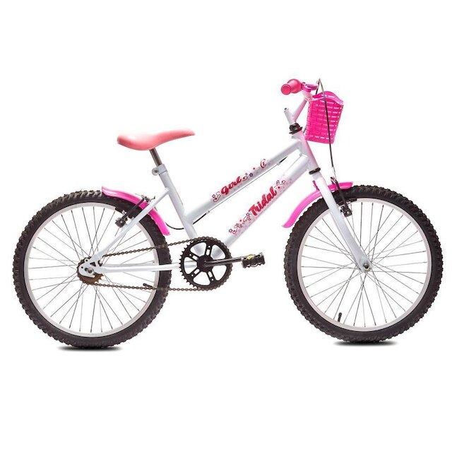 Bicicleta Aro 20 MTB Girl Infantil Tridal - Branco é boa?