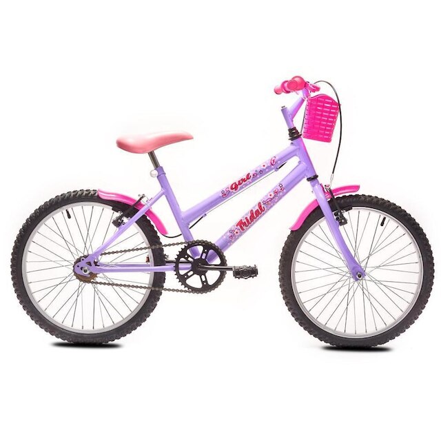 Menor preço em Bicicleta Aro 20 MTB Girl Infantil Tridal - Lilás