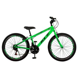 Bicicleta Aro 24 Alum Kls Sport Gold Freio V-Brake Mtb 21V