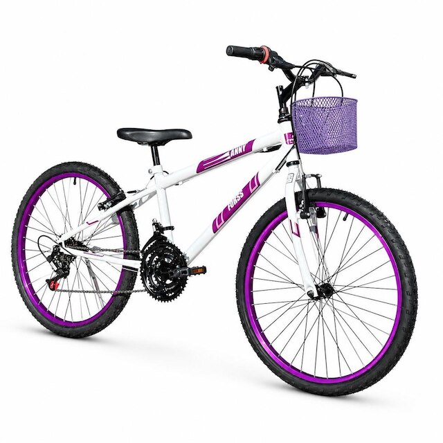 Bicicleta Aro 24 C/cestinha Forss Anny 18 Marchas