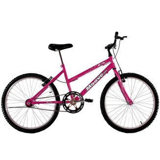 Bicicleta Aro 24 Feminina Menina Sem Marcha Pink