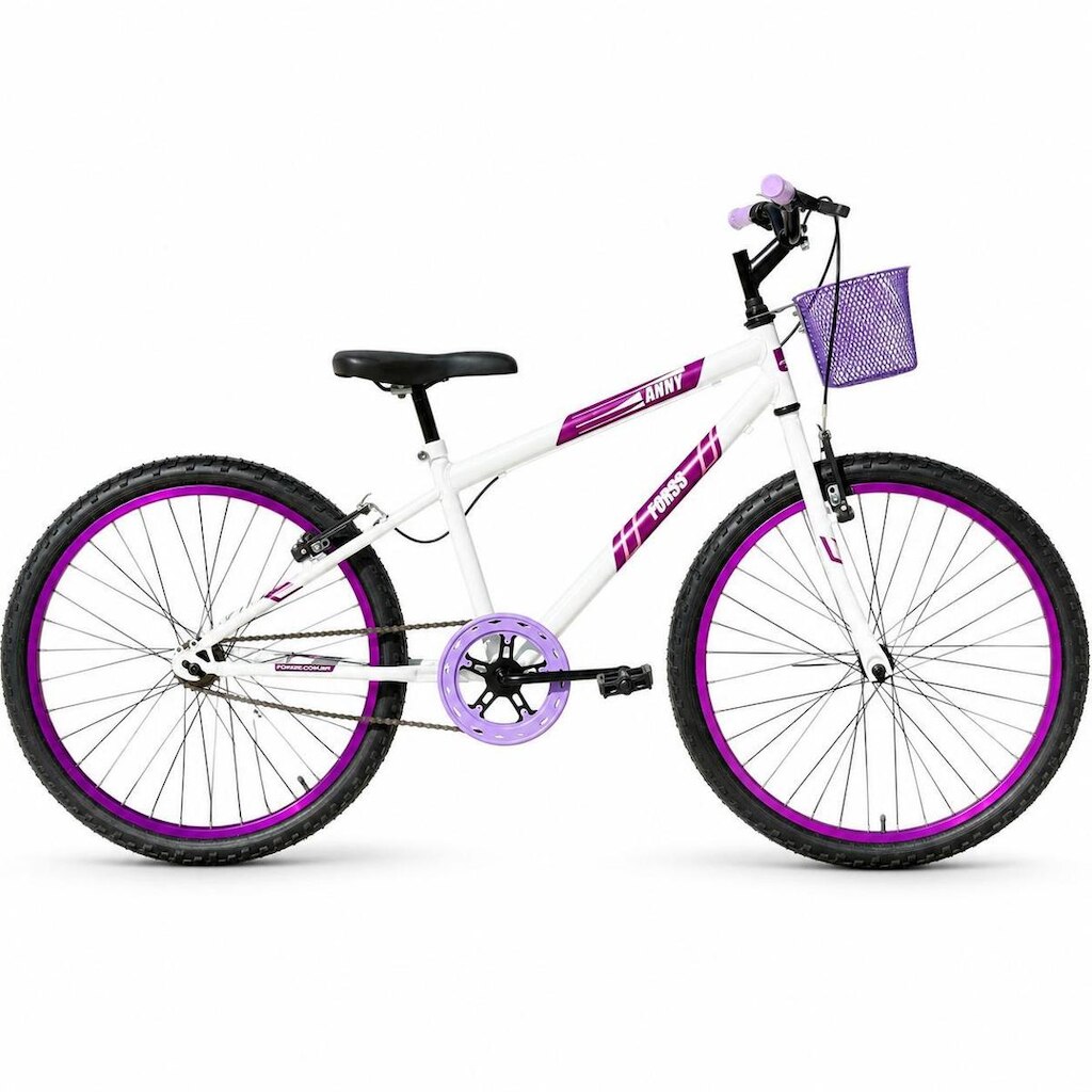 Bicicleta Aro 24 Forss Anny C/ Cesta S/ Marcha - Violeta