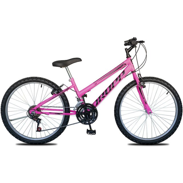 Bicicleta Aro 24 Infantil Feminina 18 vel marchas Dropp Sport Freio V-Brake
