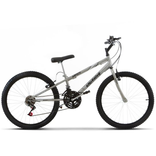 Bicicleta Aro 24 Rebaixada 18 Marchas Aço Carbono Ultra Bikes - Cinza é ruim? Bicicleta Aro 24 Rebaixada 18 Marchas Aço Carbono Ultra Bikes - Cinza é boa?