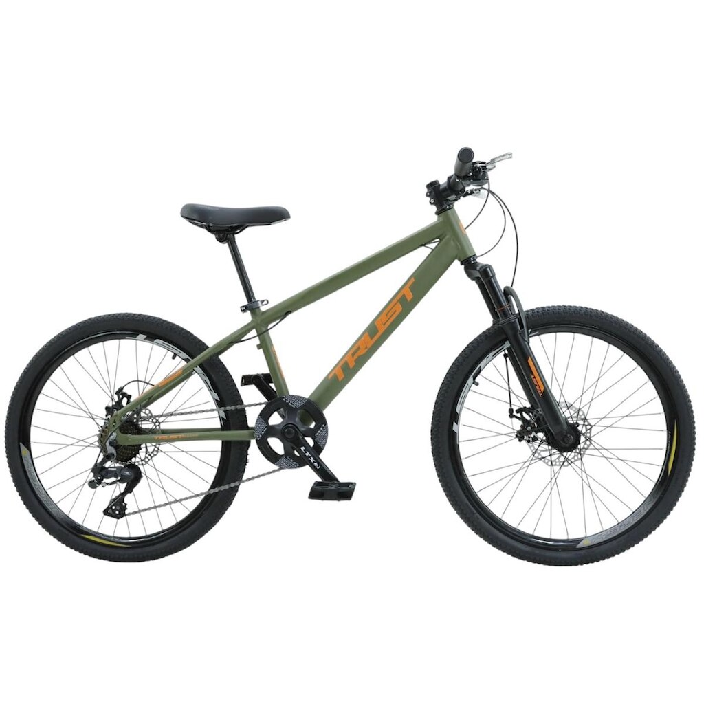 Bicicleta Aro 24 Trust 1x7 Freio A Disco Cambio Importado