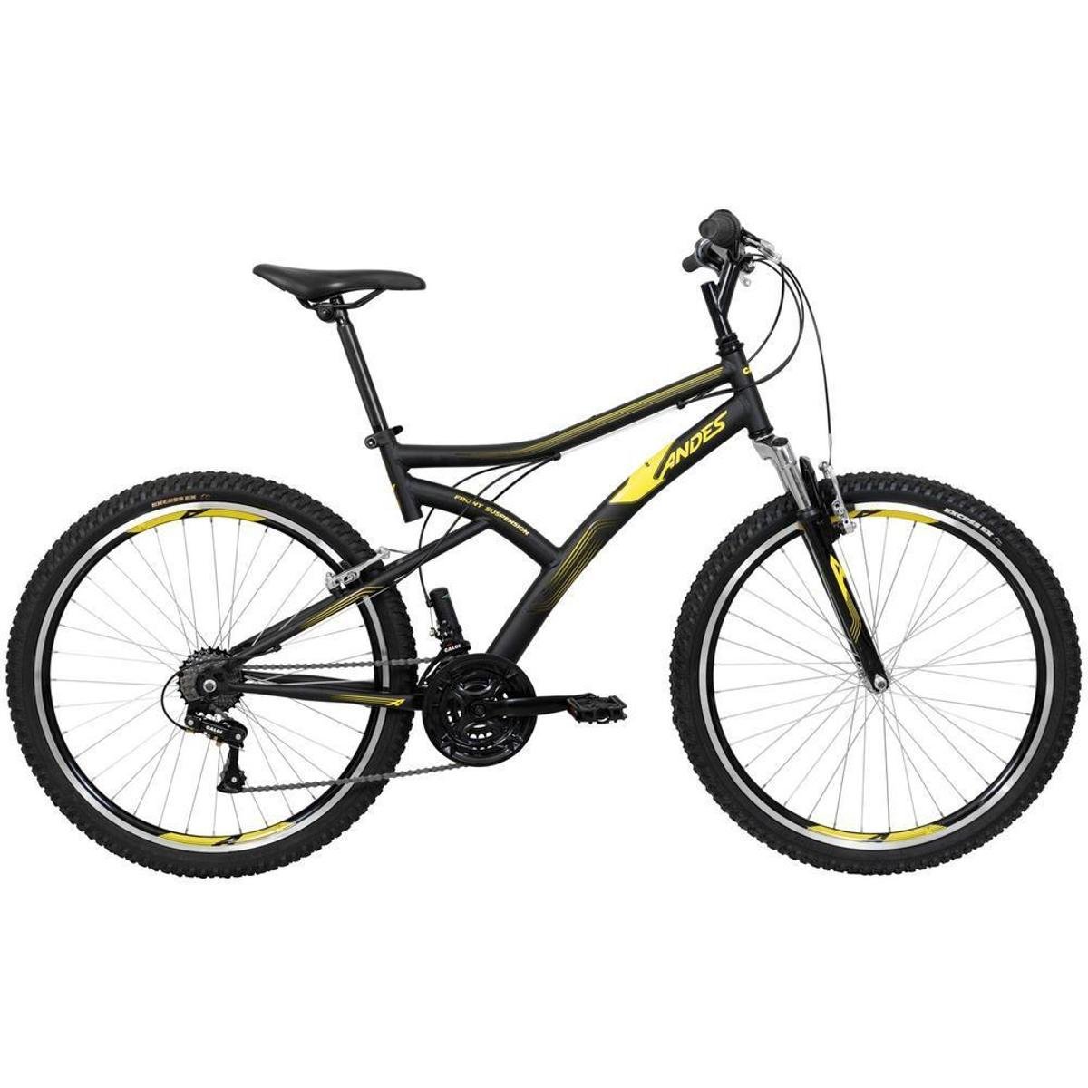 Bicicleta Aro 26" Caloi Andes Freio V-Brake 21 Marchas Menor preço em Bicicleta Aro 26" Caloi Andes Freio V-Brake 21 Marchas