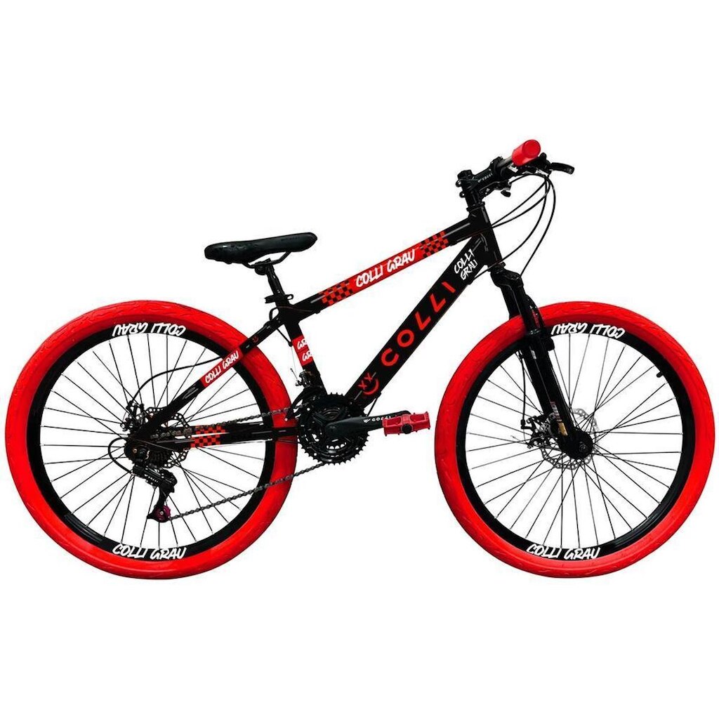 Bicicleta Aro 26" Colli Grau Freio a Disco 21 Marchas