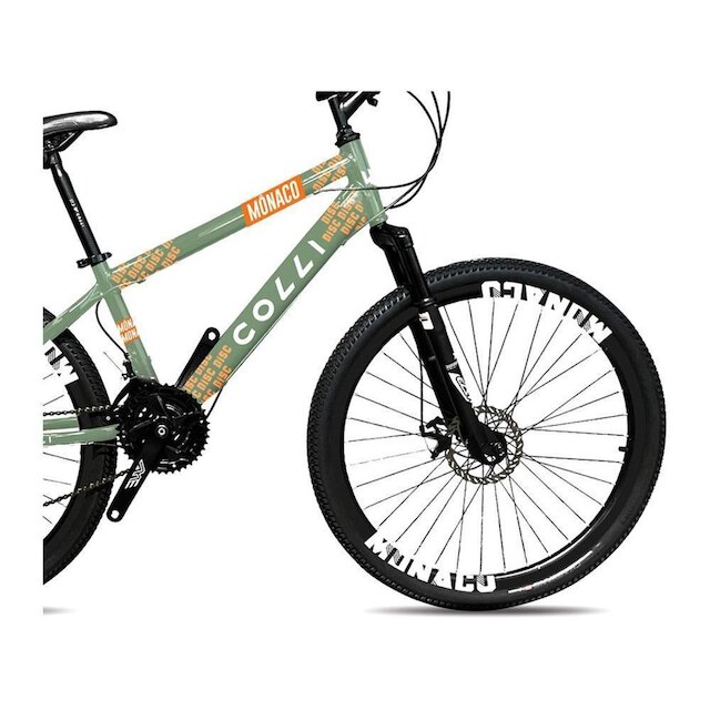 Bicicleta Aro 26" Colli Mônaco Freio a Disco de Aço 21 Marchas