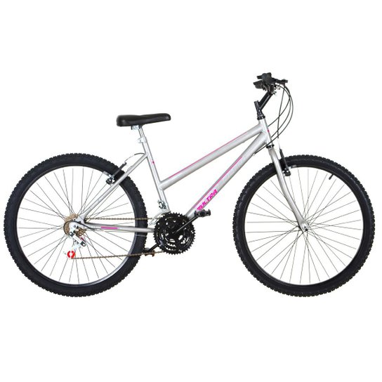 Bicicleta Aro 26 Feminina 18 Marchas Ultra Bikes - Cinza é ruim? Bicicleta Aro 26 Feminina 18 Marchas Ultra Bikes - Cinza é boa?
