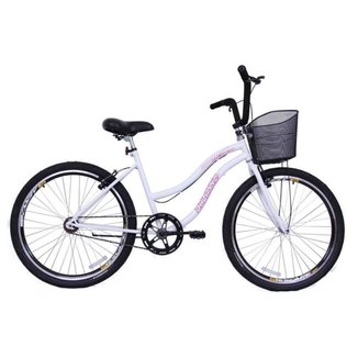 Bicicleta Aro 26 Feminina Beach Sem Marcha