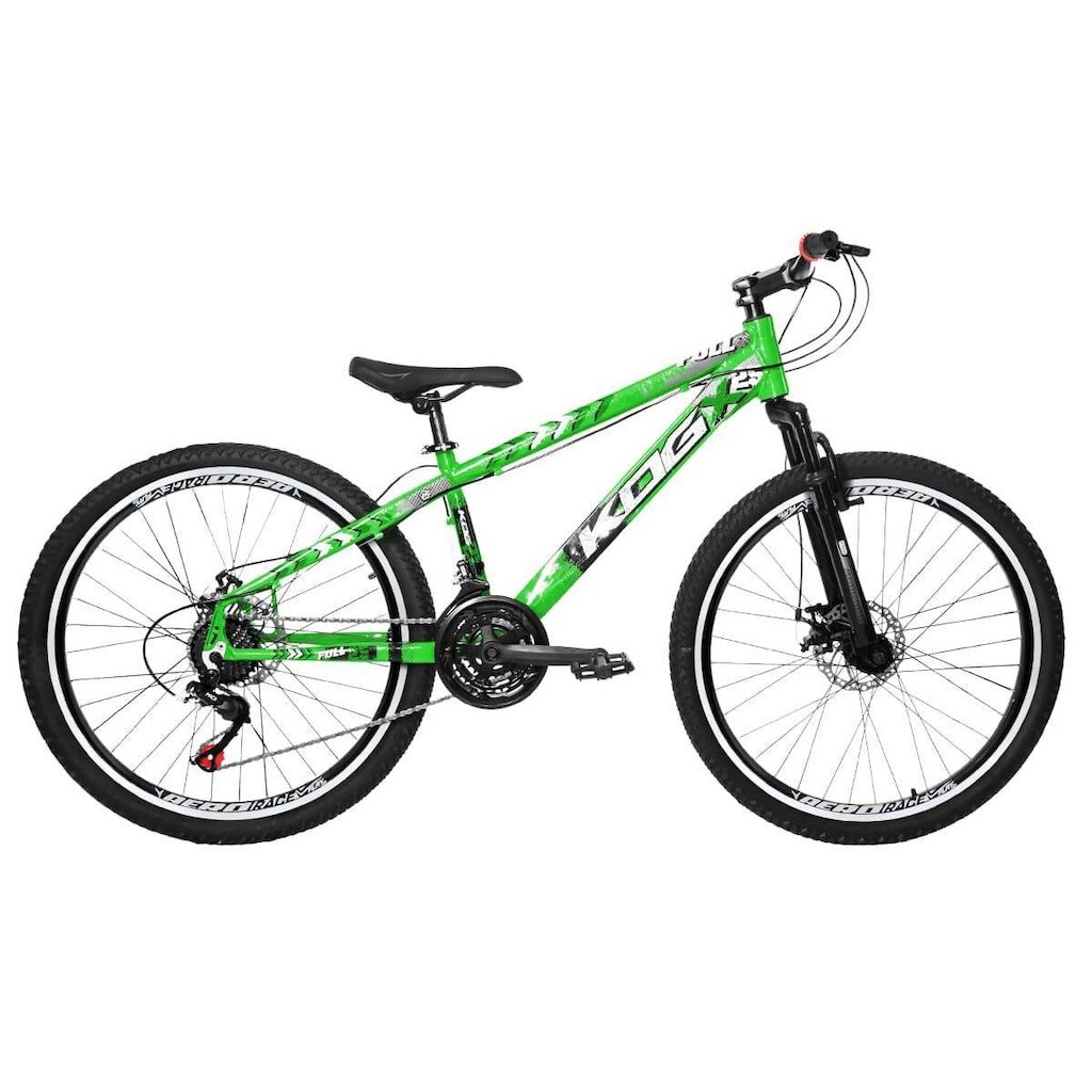 Bicicleta Aro 26 Flay KOG Freeride Full X25 Viking 18v Freio a Disco