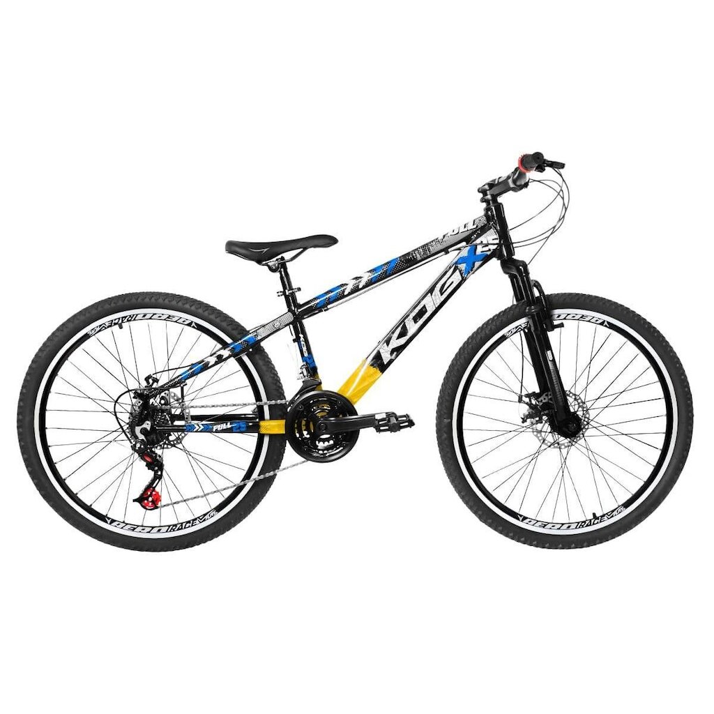 Bicicleta Aro 26 Flay KOG Freeride Full X25 Viking 18v Freio a Disco