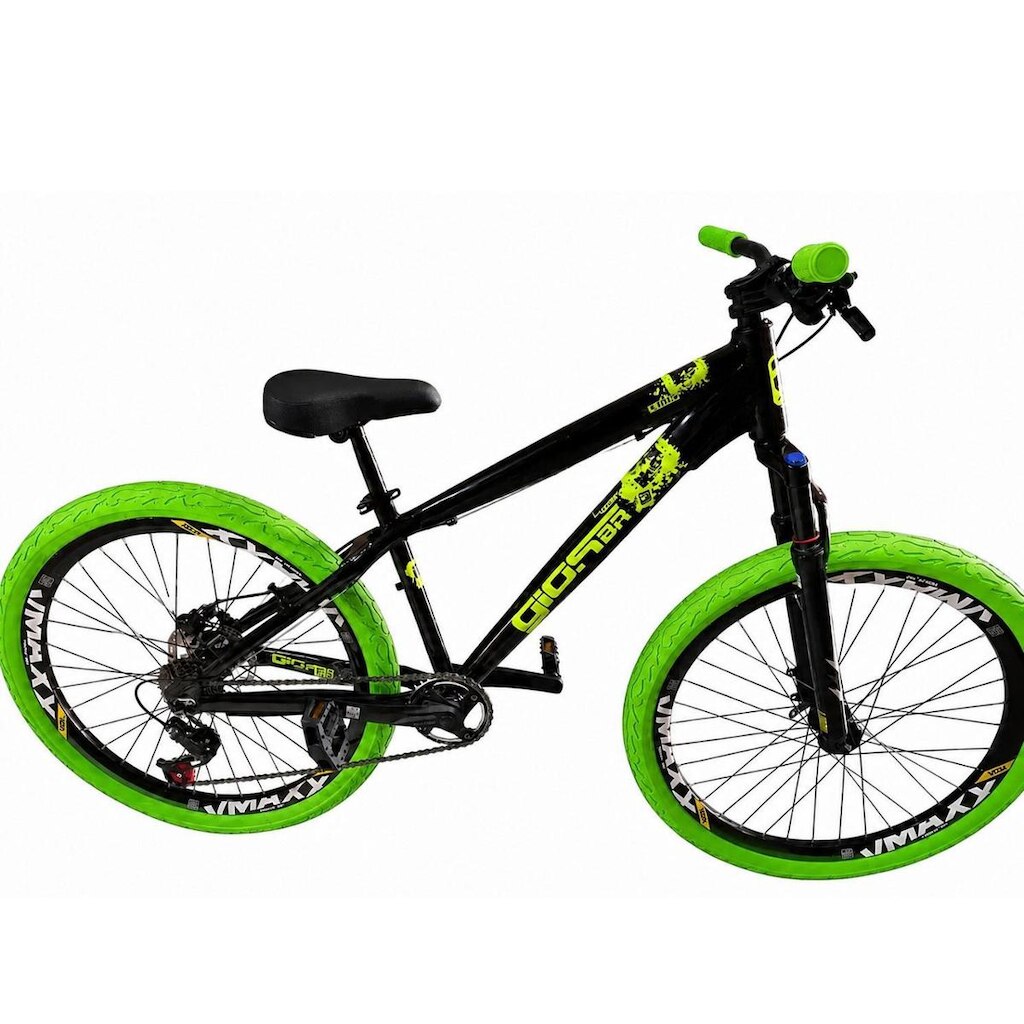 Bicicleta Aro 26 GIOS 4Trix Aro Vmaxx Freeride Freio a Disco 21v Garfo Suspensão Pneu Flame