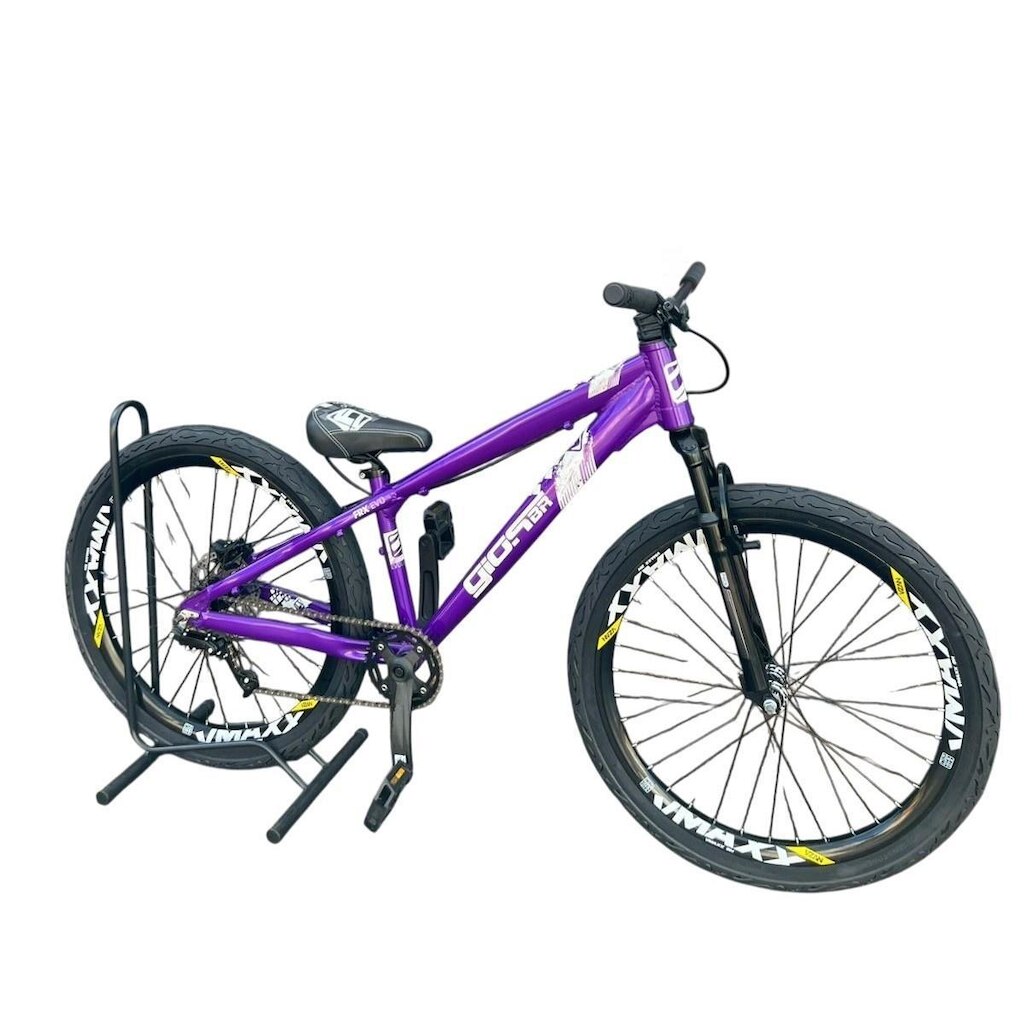 Bicicleta Aro 26 GIOS Frx-Evo Freeride Aro Vmaxx DH 21v Freio a Disco Garfo Suspensão Pneu Flame