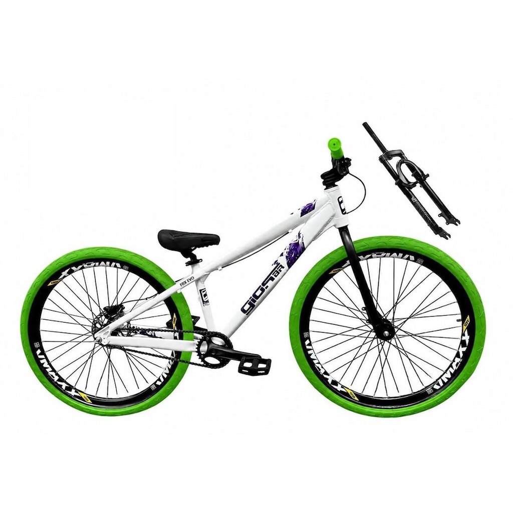 Bicicleta Aro 26 GIOS Frx-Evo Freeride Aro Vmaxx Freio a Disco 21v DH Garfo Suspensão Pneu Flame