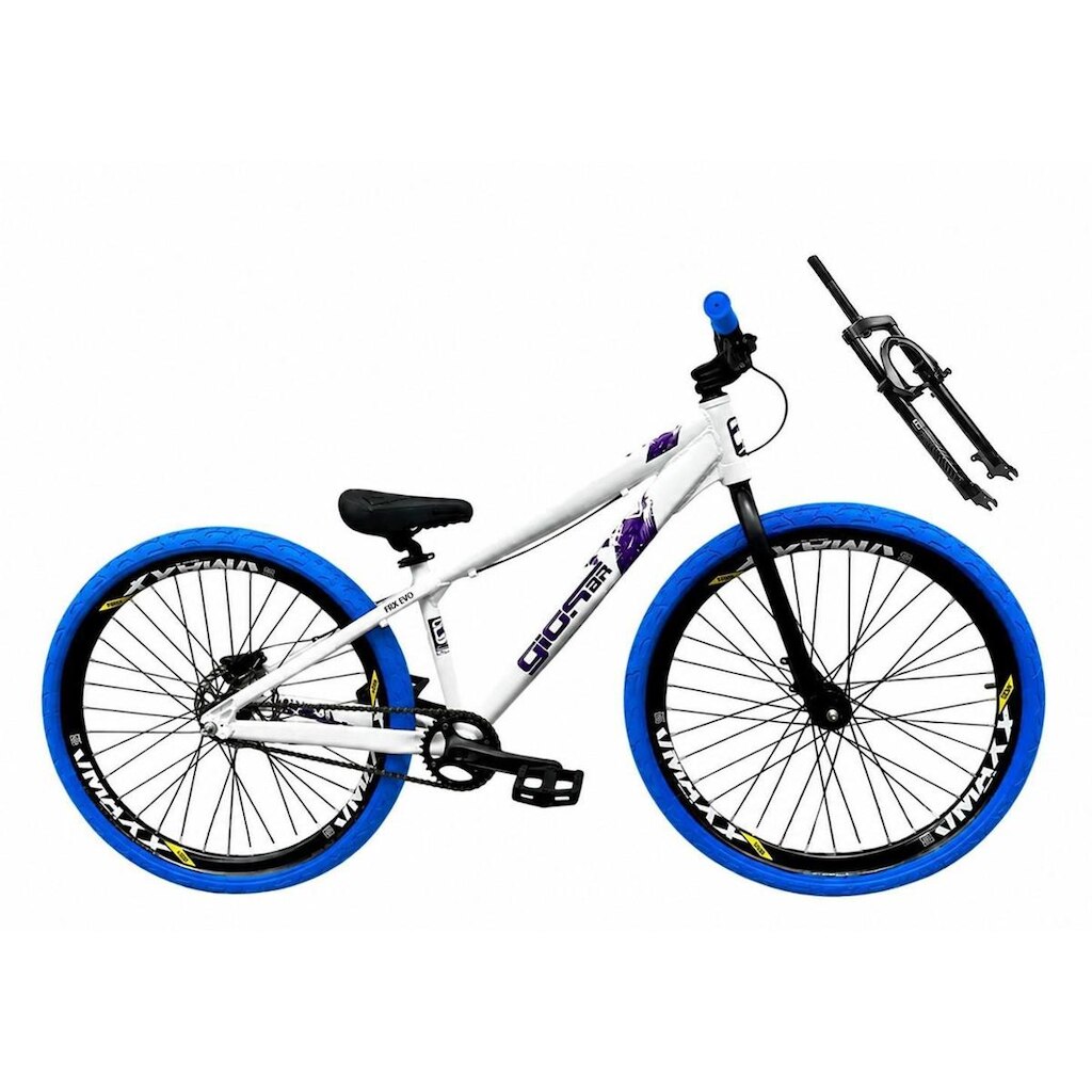 Bicicleta Aro 26 GIOS Frx-Evo Freeride Aro Vmaxx Freio a Disco 21v DH Garfo Suspensão Pneu Flame
