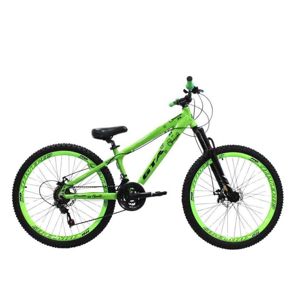 Bicicleta Aro 26 GTA Freeride Alumínio 21 Vel Freio a Disco Suspensão 80mm