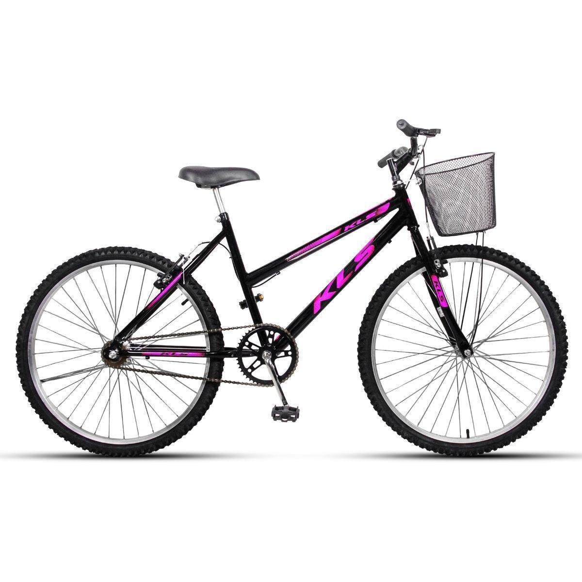 Bicicleta Kls Free Gold Vb Aro 26 Rígida 1 Marcha - Preto/rosa