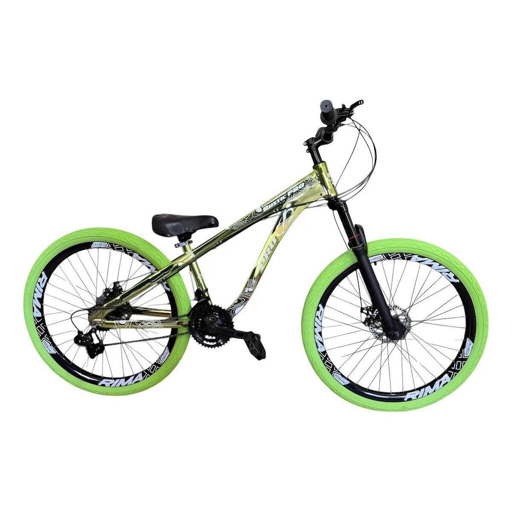 Bicicleta Aro 26 PRO-X Rustic PRO Freeride Aro Vmaxx Freio a Disco 21v Pneu Preto Flame