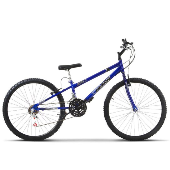 Bicicleta Aro 26 Rebaixada 18 Marchas Aço Carbono Ultra Bikes - Azul Menor preço em Bicicleta Aro 26 Rebaixada 18 Marchas Aço Carbono Ultra Bikes - Azul