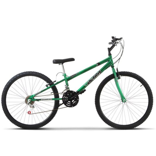 Bicicleta Aro 26 Rebaixada 18 Marchas Aço Carbono Ultra Bikes - Verde Menor preço em Bicicleta Aro 26 Rebaixada 18 Marchas Aço Carbono Ultra Bikes - Verde