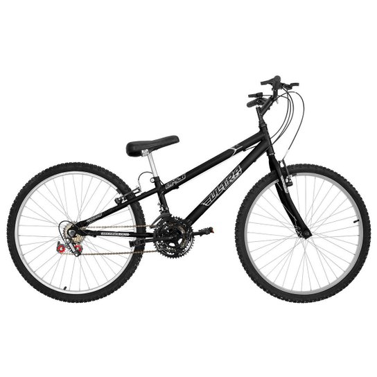 Bicicleta Aro 26 Rebaixada 18 Marchas Aço Carbono Ultra Bikes - Preto Fosco Menor preço em Bicicleta Aro 26 Rebaixada 18 Marchas Aço Carbono Ultra Bikes - Preto Fosco