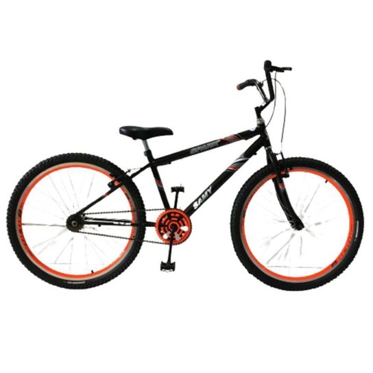 Bicicleta Aro 26 Rebaixada Equipada Rodas Aero Duplo Alumínio Freios V Brake - Preto Menor preço em Bicicleta Aro 26 Rebaixada Equipada Rodas Aero Duplo Alumínio Freios V Brake - Preto
