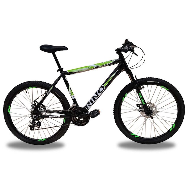 Bicicleta Aro 26 Rino 21 Velocidades Freio A Disco - Verde e Preto é ruim? Bicicleta Aro 26 Rino 21 Velocidades Freio A Disco - Verde e Preto é boa?