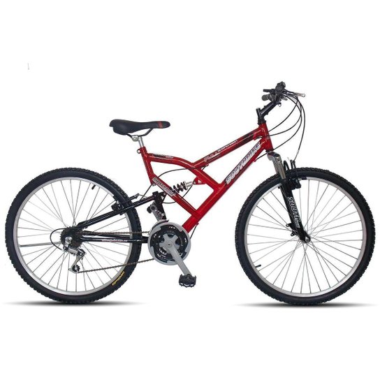 Bicicleta Aro 26 South Full Suspension 18 marchas Freio V-Brake