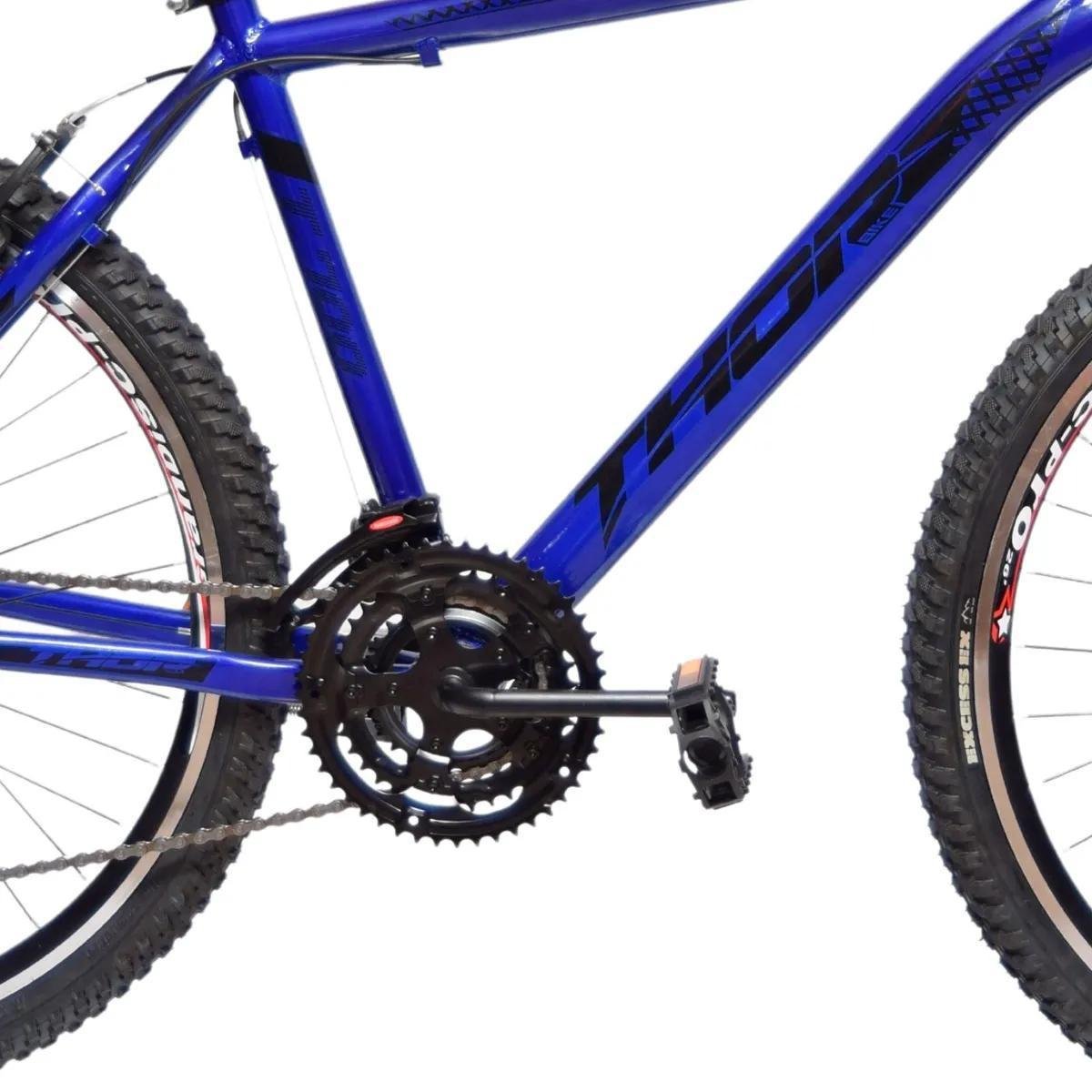 Bicicleta Aro 26 Thor 21 Velocidades Freios V-Brake - Azul | Netshoes