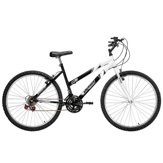 Bicicleta Aro 26 Ultra Bikes Feminina Bicolor 18 Marchas Freios V-Brake - Preto é ruim? Bicicleta Aro 26 Ultra Bikes Feminina Bicolor 18 Marchas Freios V-Brake - Preto é boa?