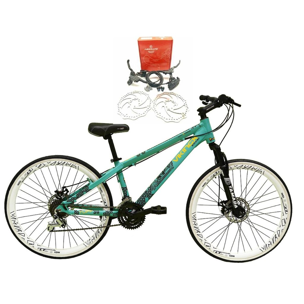 Bicicleta Aro 26 Vikingx Tuff 21v Alumínio Freio Hidráulico Disco Aros Vmaxx MTB
